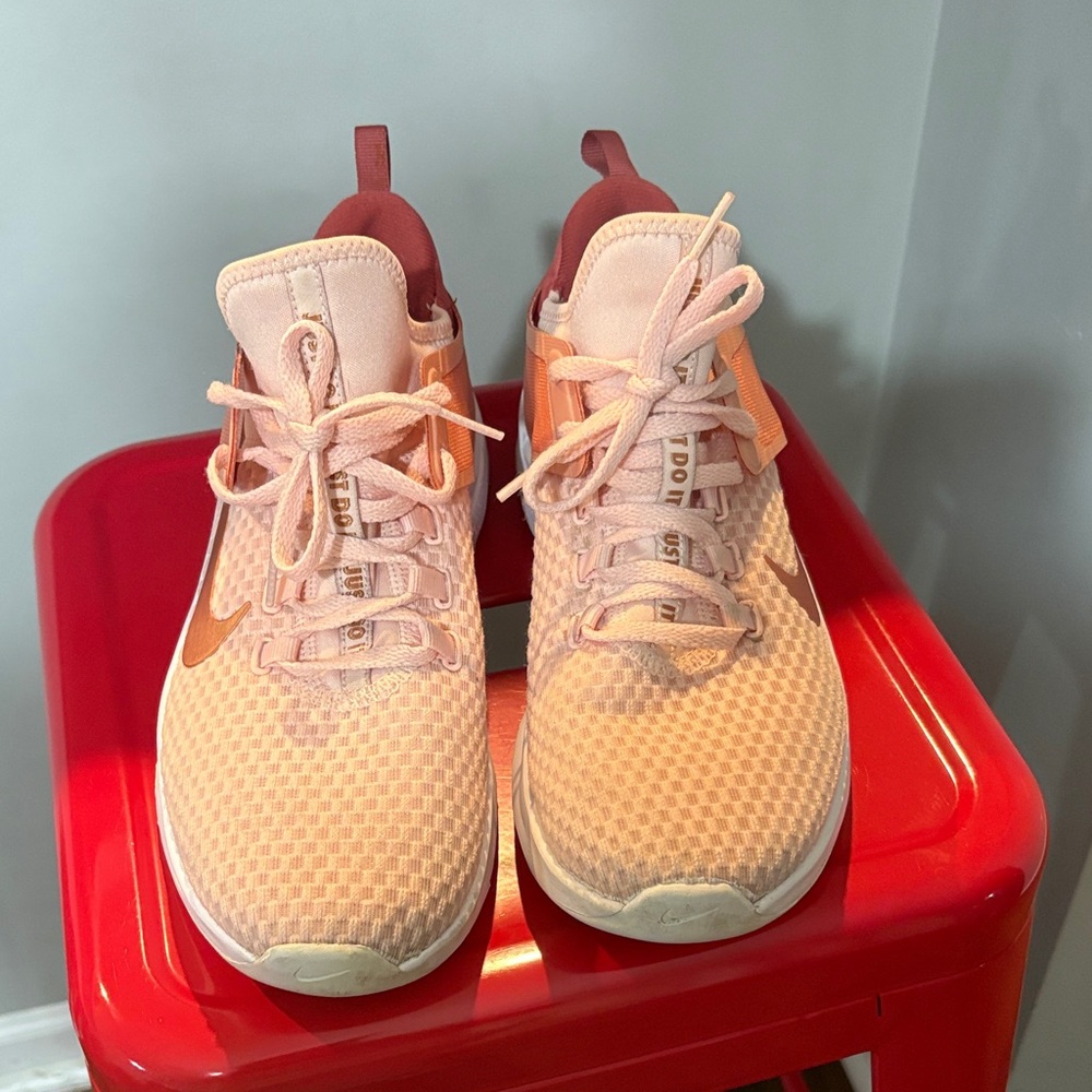 Nike Women's Sneakers in Peach and Orange